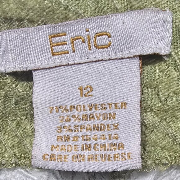 Eric Green Textured Straight Leg Jeans Boho Retro Stretch 12 - Picture 11 of 13